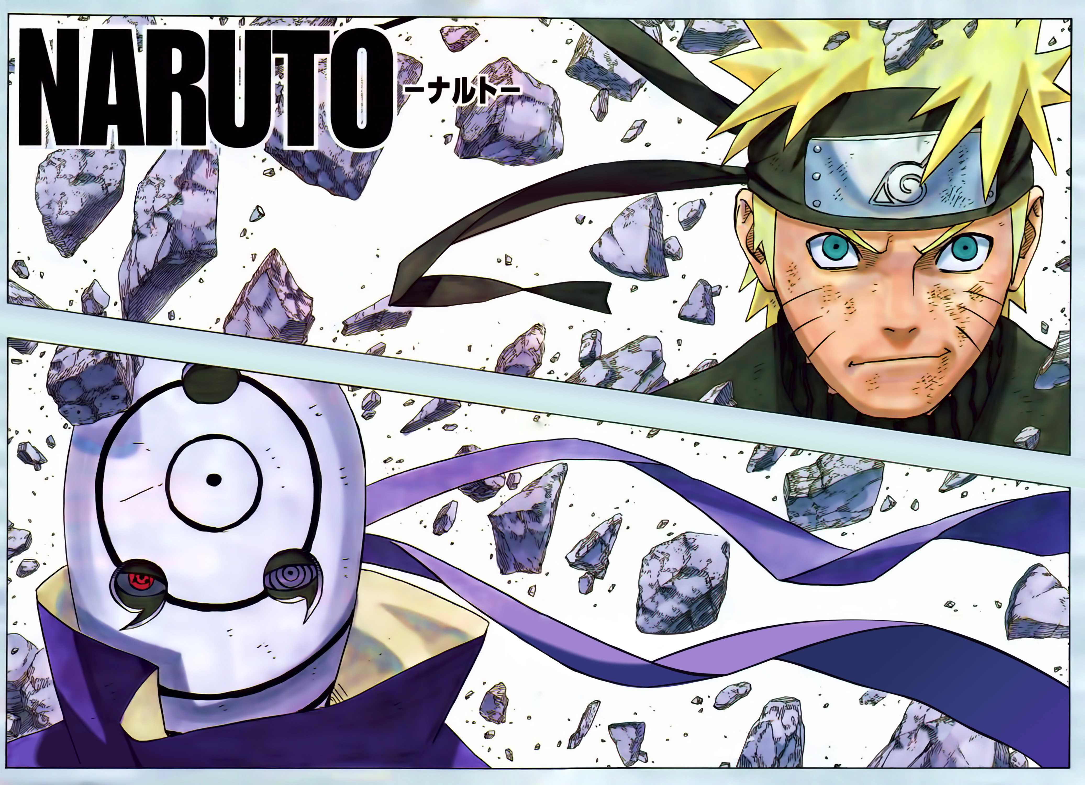 Fonds d'cran Manga Naruto Naruto Vs Tobi