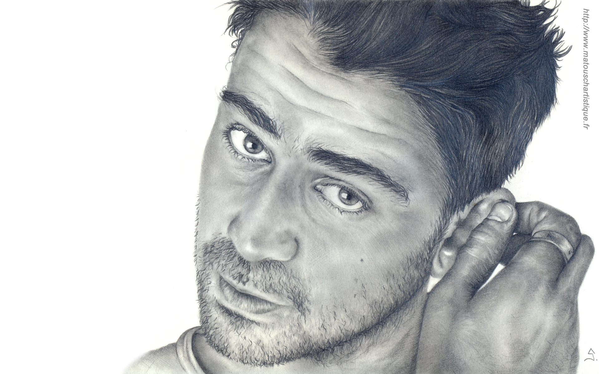 Wallpapers Art - Pencil Portraits Colin Farell