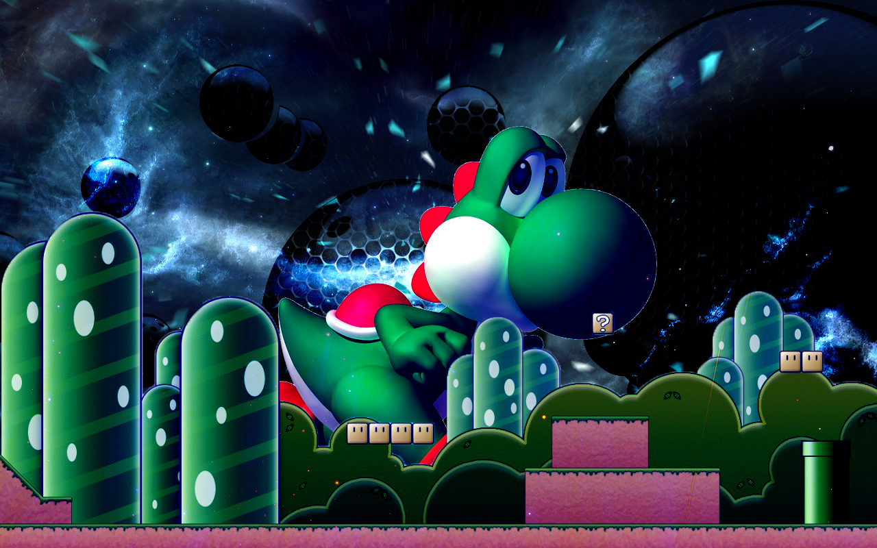 Fonds d'cran Jeux Vido Mario Yoshi