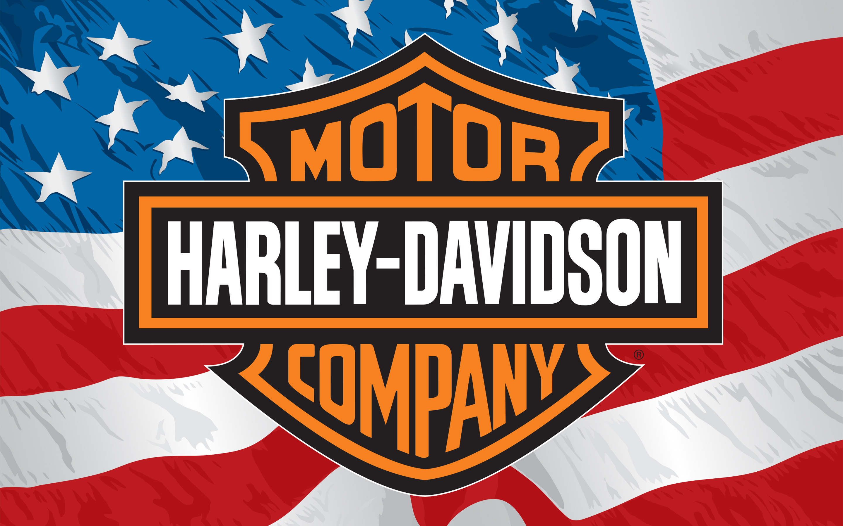 Wallpapers Motorbikes Harley Davidson Harley Davidson & American Flag