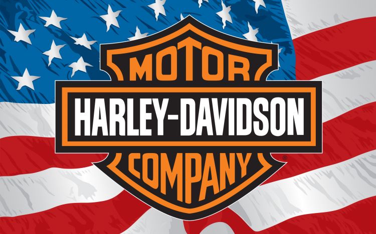 Fonds d'cran Motos Harley Davidson Harley Davidson & American Flag