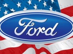 Cars Ford & American Flag