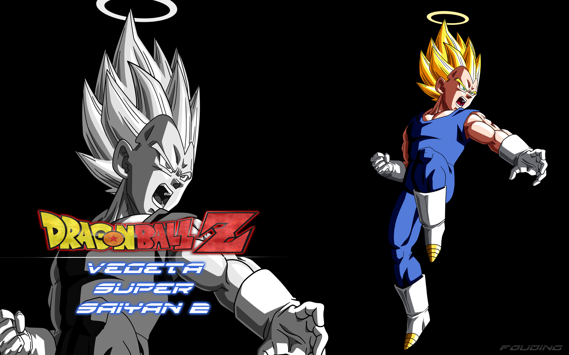 Wallpapers Manga Dragon Ball Z Fond d'écran de Vegeta super saiyan 2