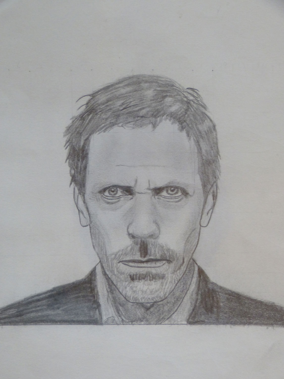 Fonds d'cran Art - Crayon Portraits Hugh Laurie