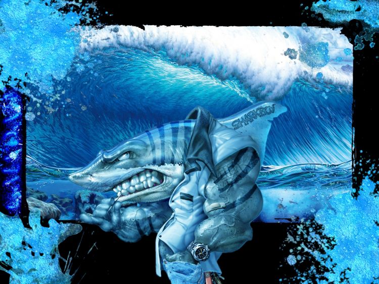 Wallpapers Digital Art Animals SharkBoy