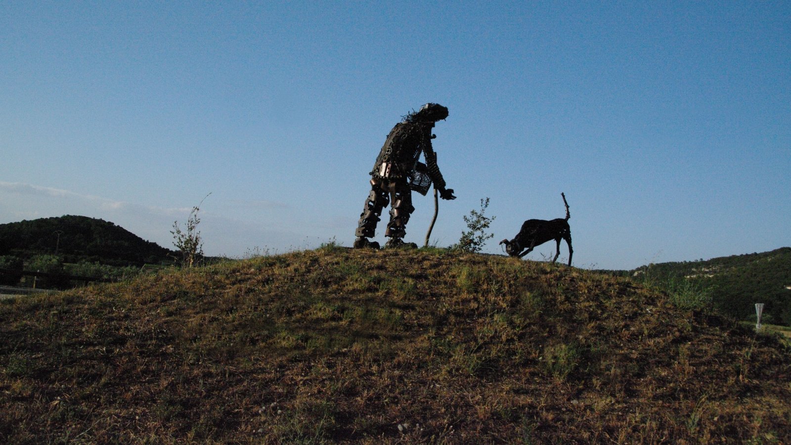 Wallpapers Objects Statues - Sculptures Sculture Trufficulteur et son chien