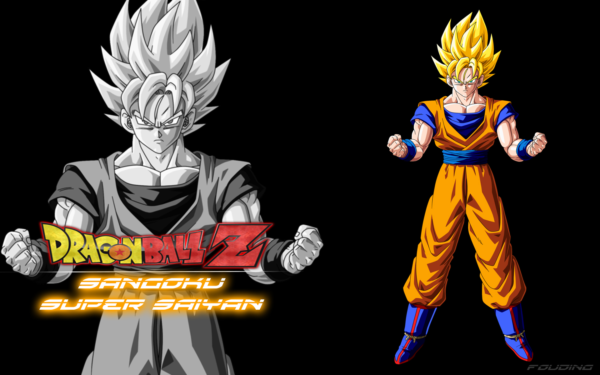 Wallpapers Manga Dragon Ball Z Fond d'écran de Sangoku super guerrier