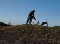  Objects Sculture Trufficulteur et son chien