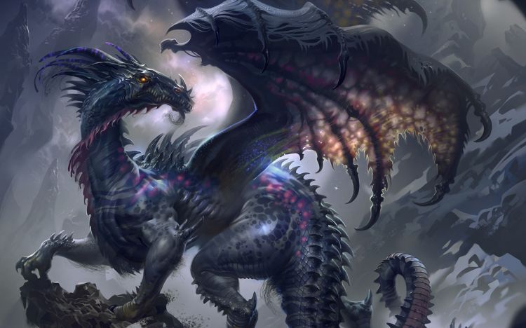 Fonds d'cran Fantasy et Science Fiction Cratures : Dragons Wallpaper N318589