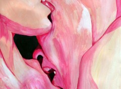  Art - Peinture Tentation d'un baiser