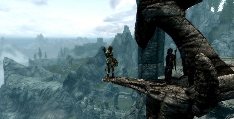 Wallpapers Video Games The Elder Scrolls V: Skyrim On plonge ?