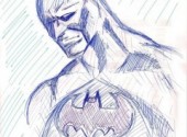  Art - Crayon Batman au stylo bille