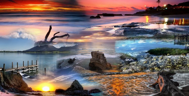 Wallpapers Digital Art Nature - Oceans, Beaches Wallpaper N319630