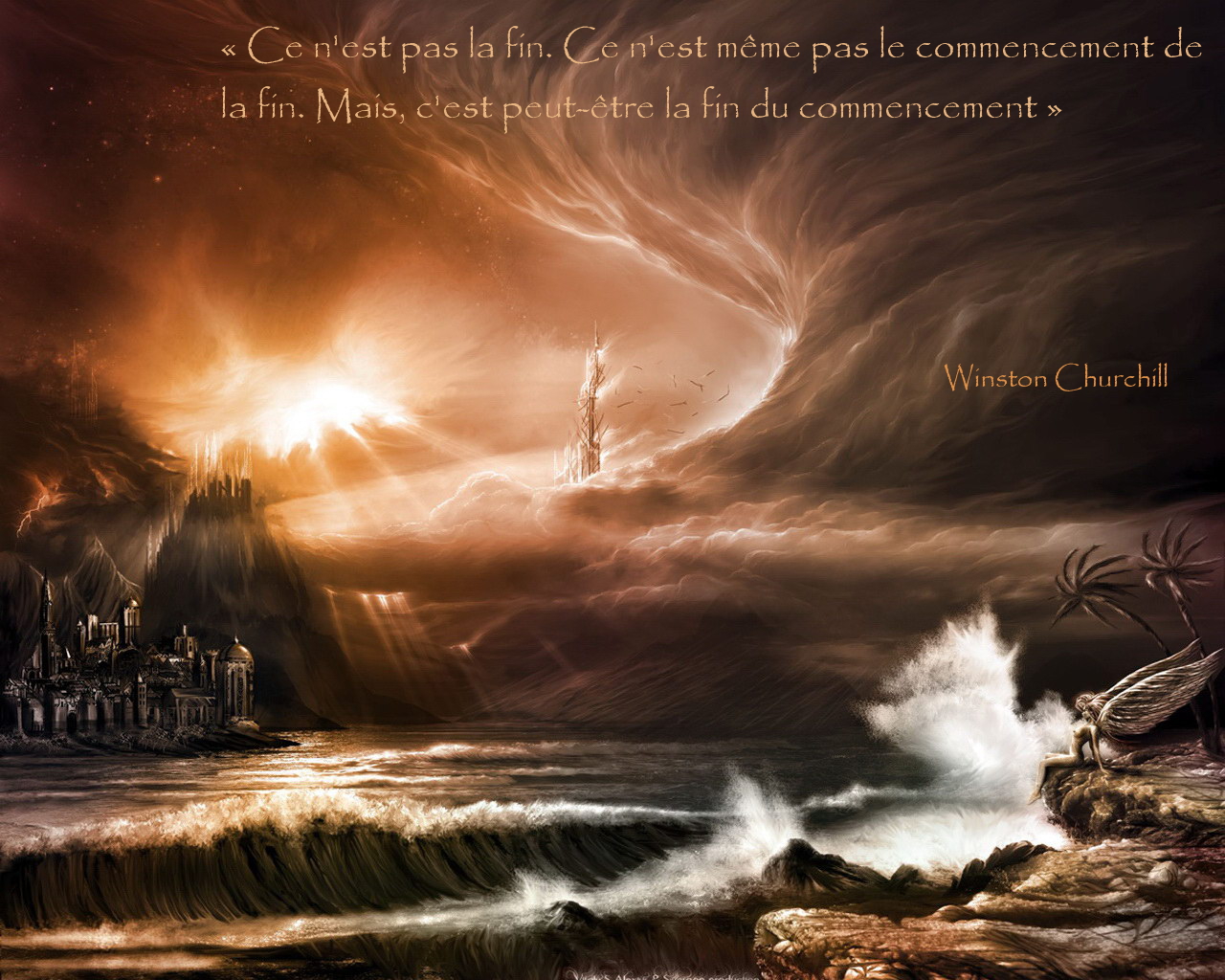 Fonds d'cran Fantasy et Science Fiction Paysages Fantasy Amour, Gratitude, et Citations