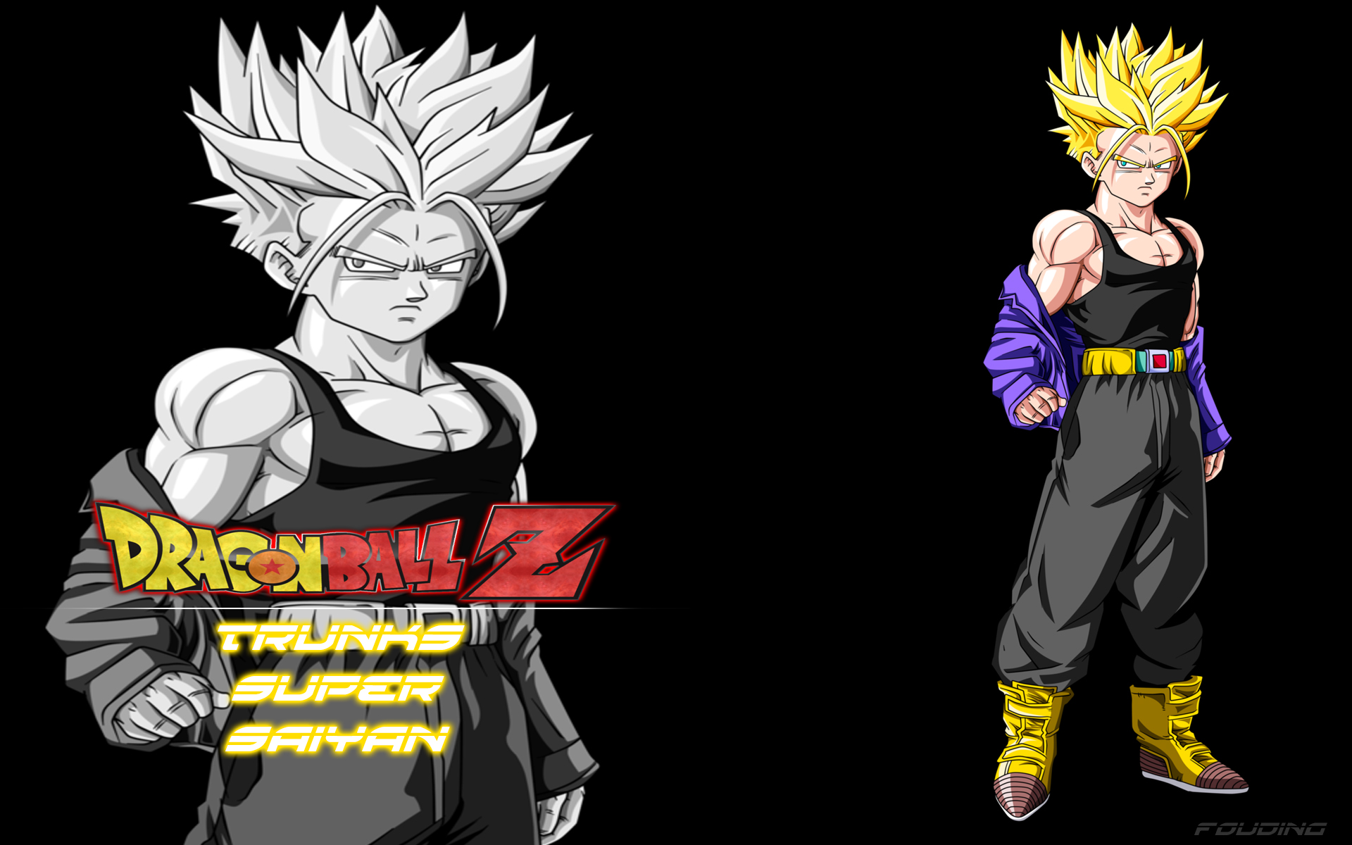 Wallpapers Manga Dragon Ball Z Fond d'cran de Trunks super saiyan