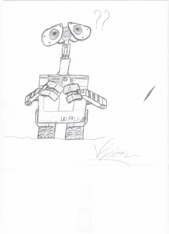 Wallpapers Art - Pencil Dessins anims - Wall-E Personnage