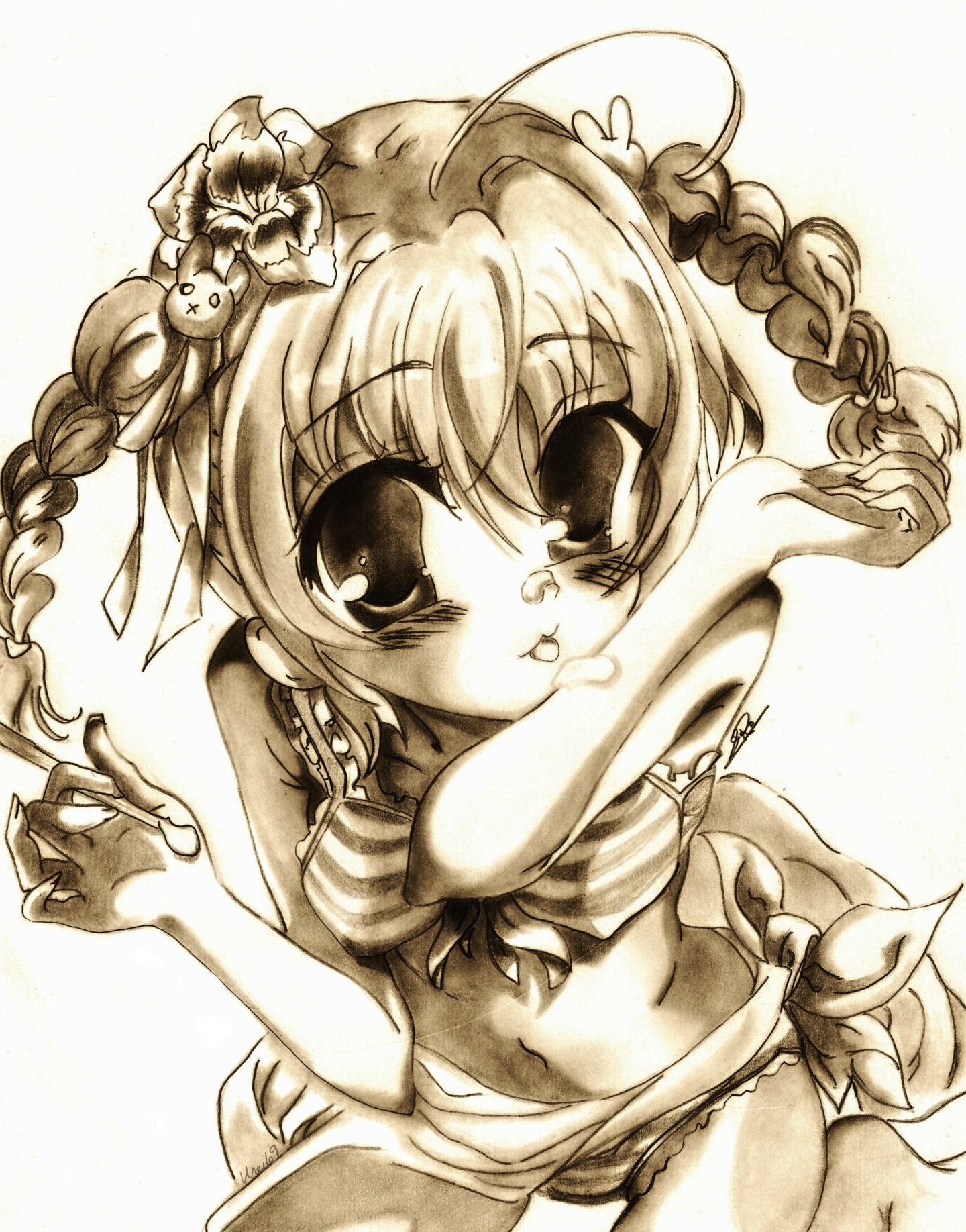 Wallpapers Art - Pencil Manga - Characters Gourmandise