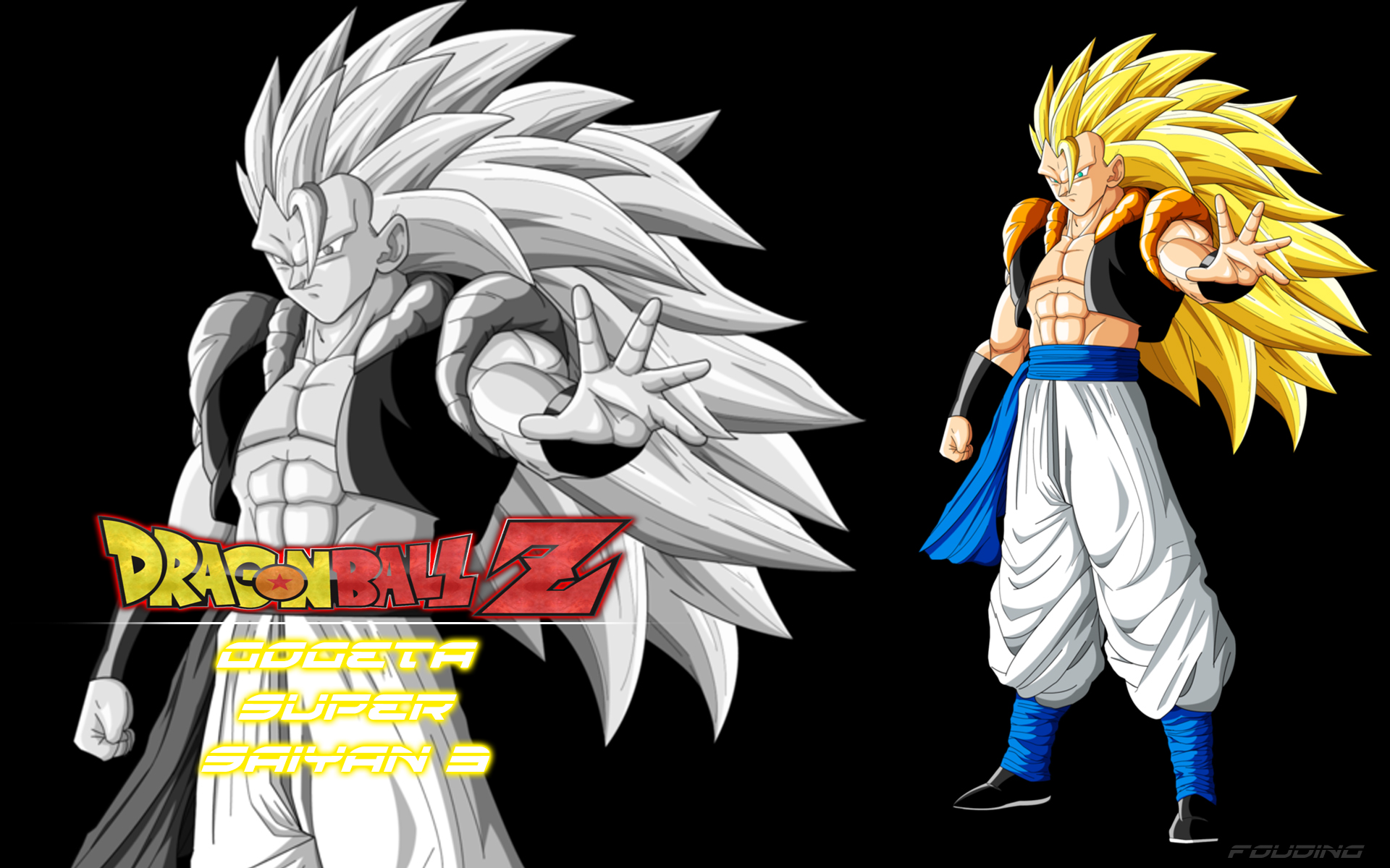 Wallpapers Manga Dragon Ball Z Fond d'écran de Gogeta super saiyan 3