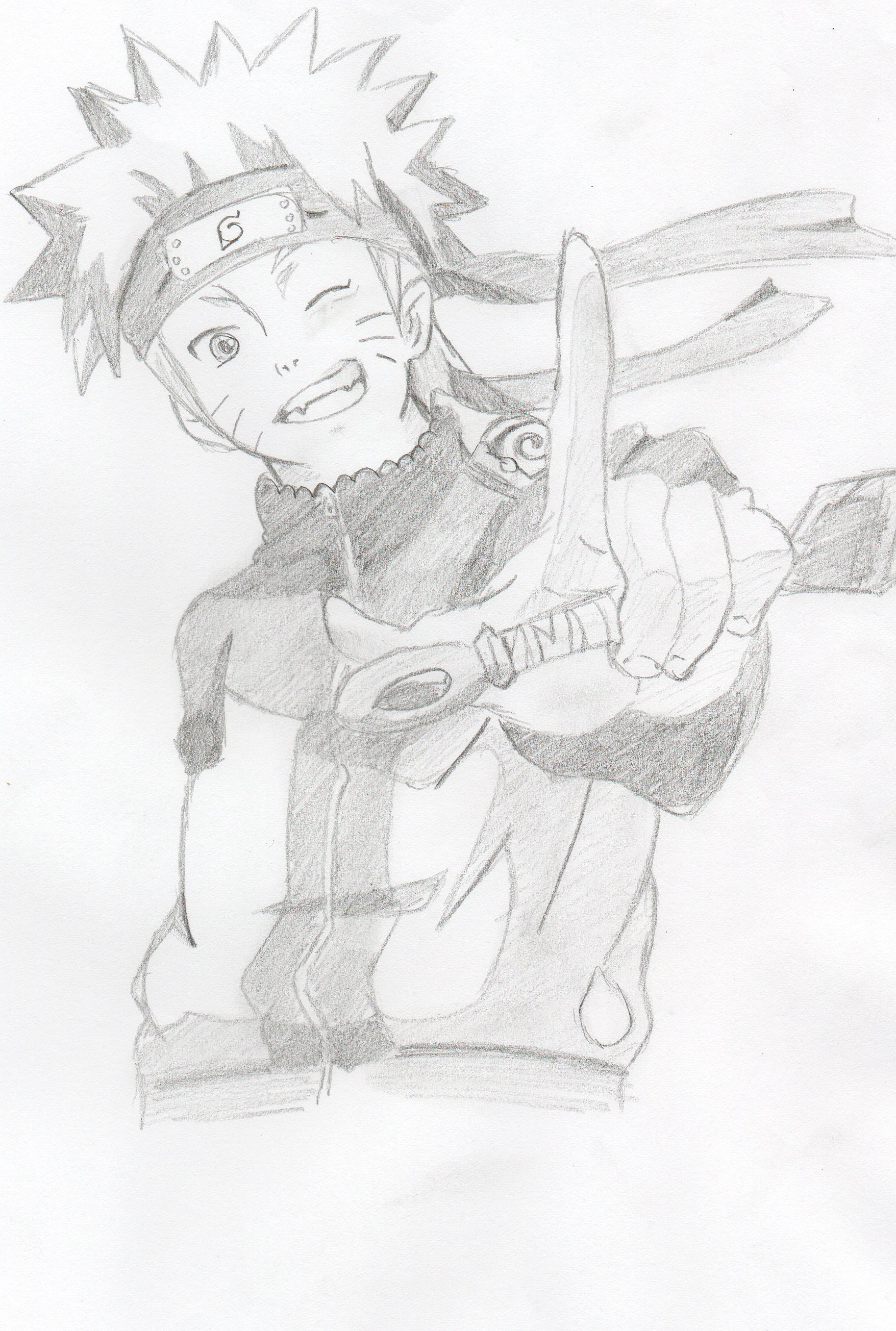 Wallpapers Art - Pencil Manga - Naruto 