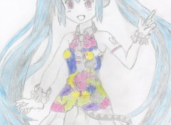  Art - Pencil Miku Hatsune