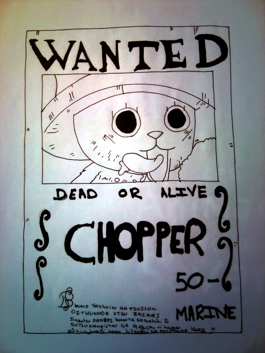 Fonds d'cran Art - Crayon Manga - One piece Chopper de One Piece