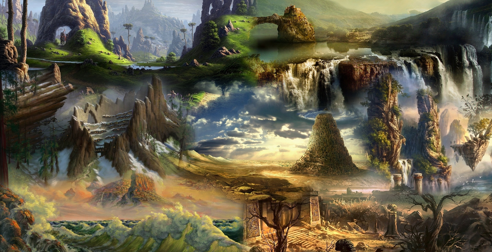 Fonds d'cran Fantasy et Science Fiction Paysages Fantasy 