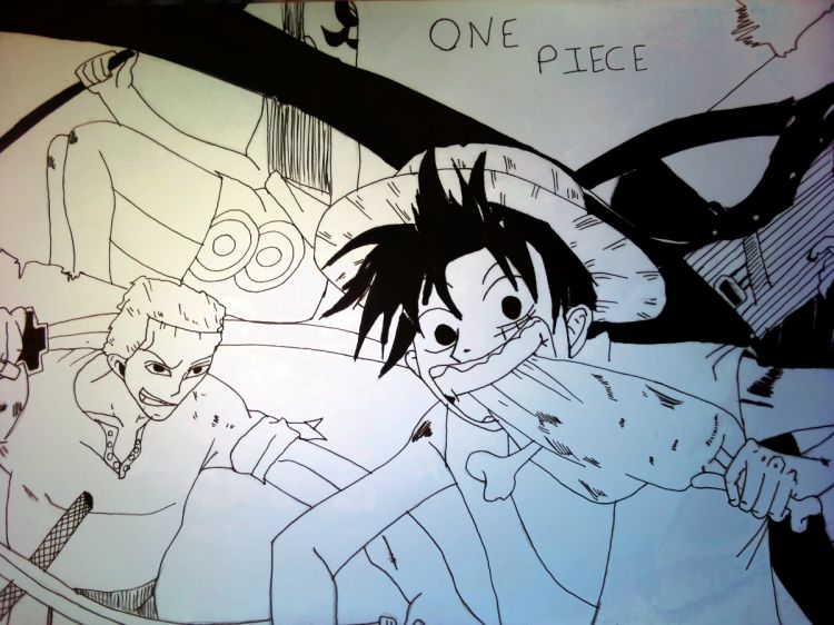 Wallpapers Art - Pencil Manga - One piece One Piece 