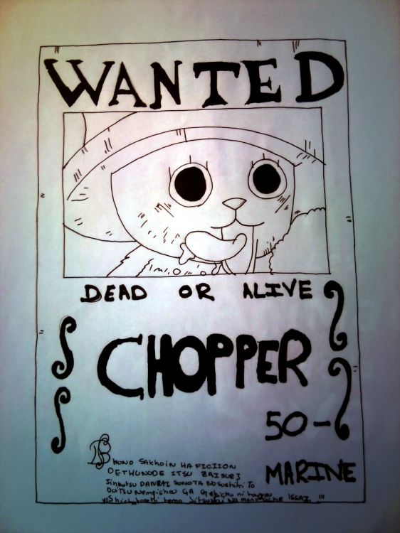 Wallpapers Art - Pencil Manga - One piece Chopper de One Piece