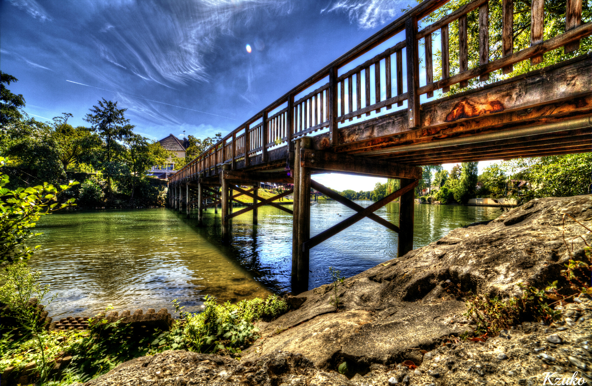 Wallpapers Nature Rivers - Torrents Pont de l'Isle Adam