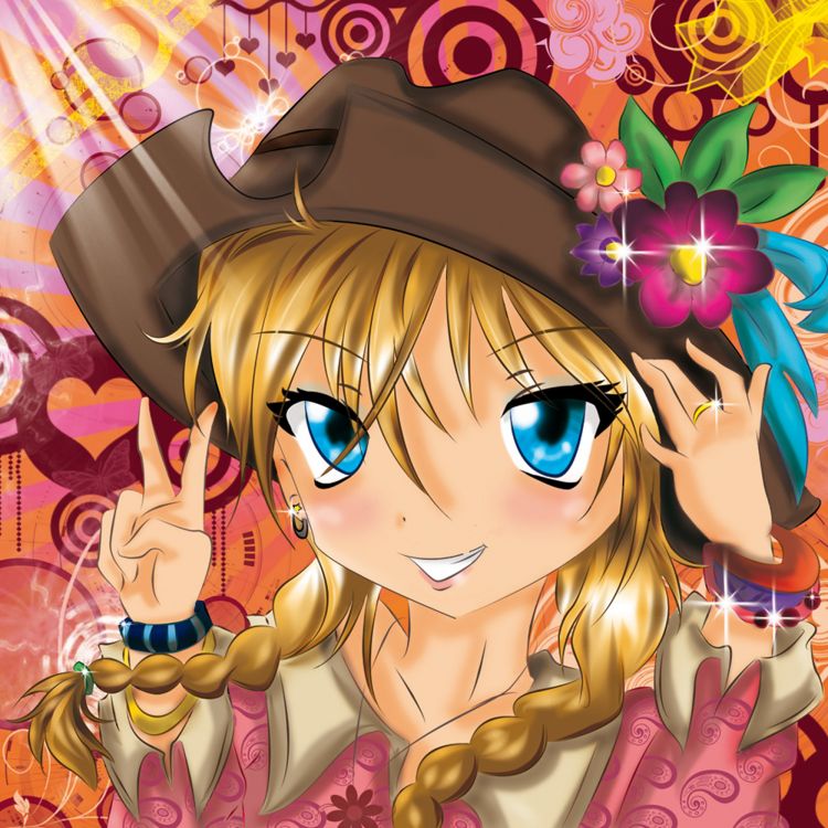 Fonds d'cran Manga Divers fille cowboy