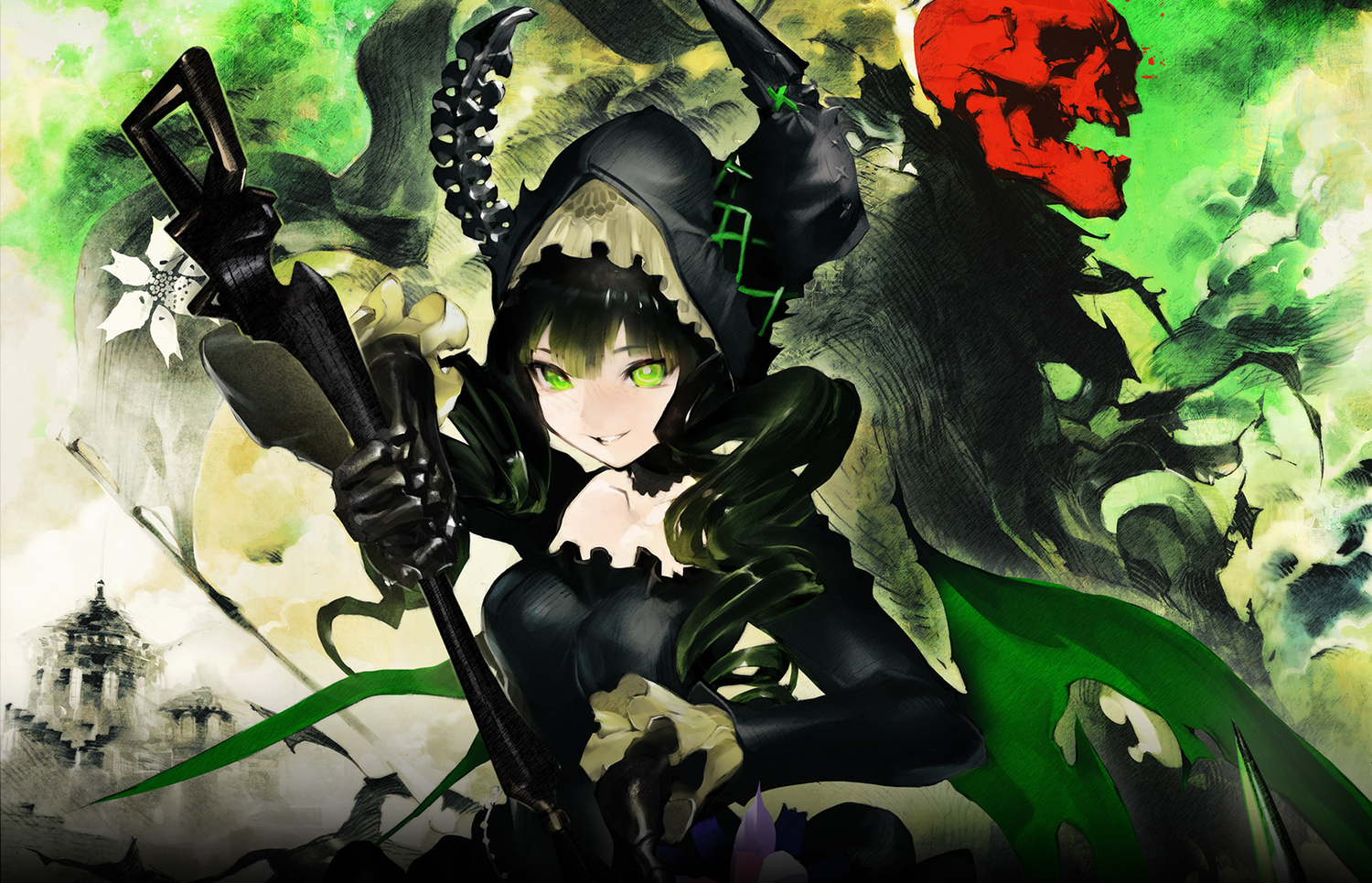 Fonds d'cran Manga Black Rock Shooter 