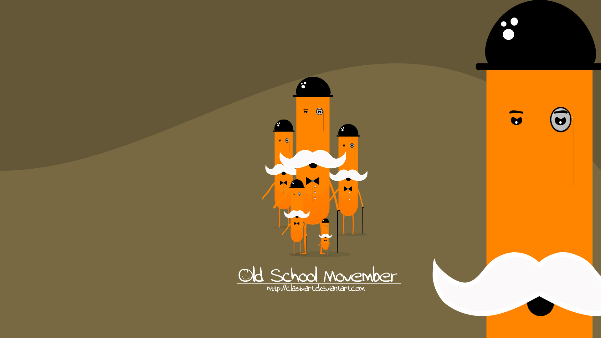 Fonds d'cran Art - Numrique Vectoriel Old School Movember