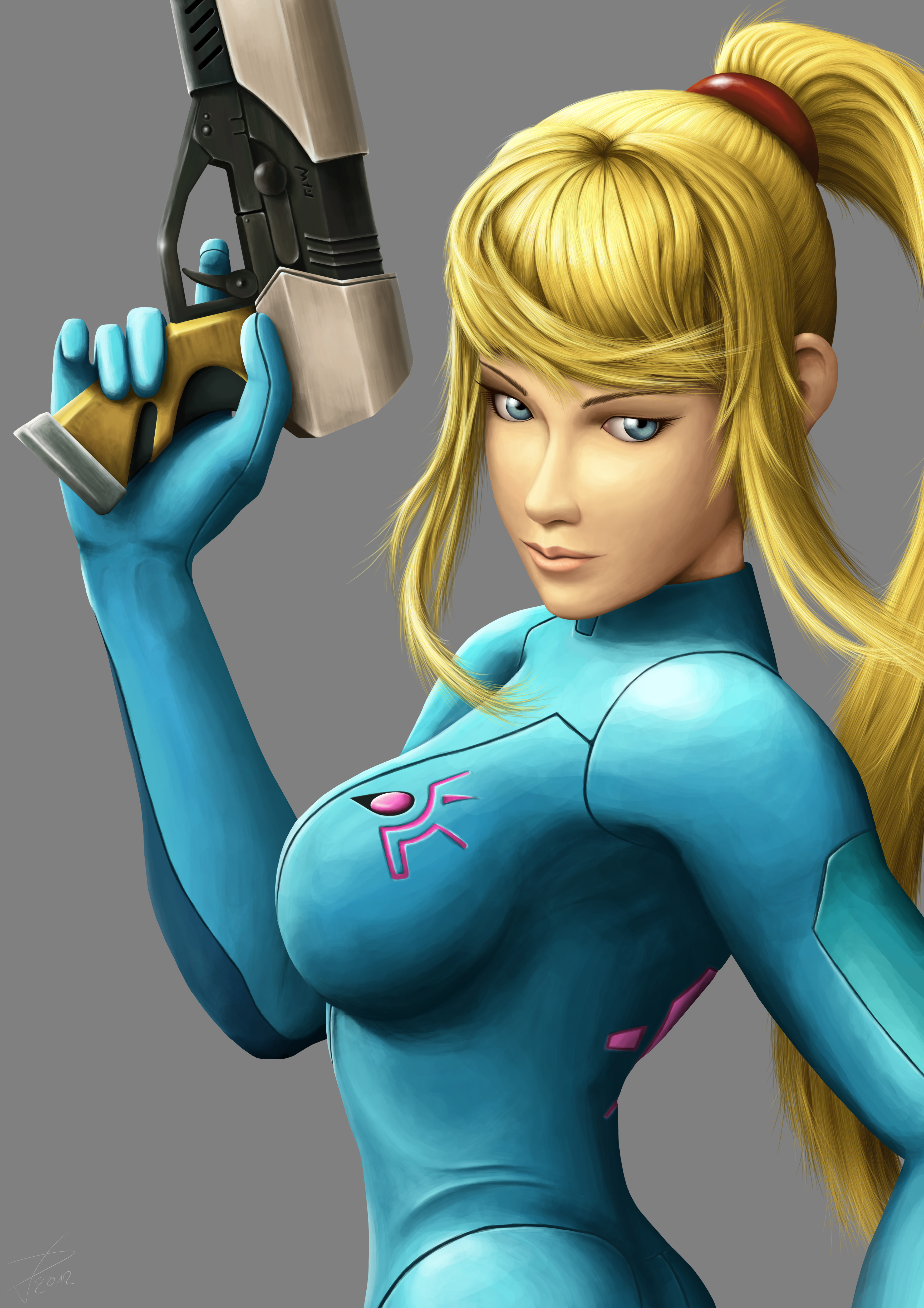 Wallpapers Digital Art Video games Samus Aran en Zero Suit