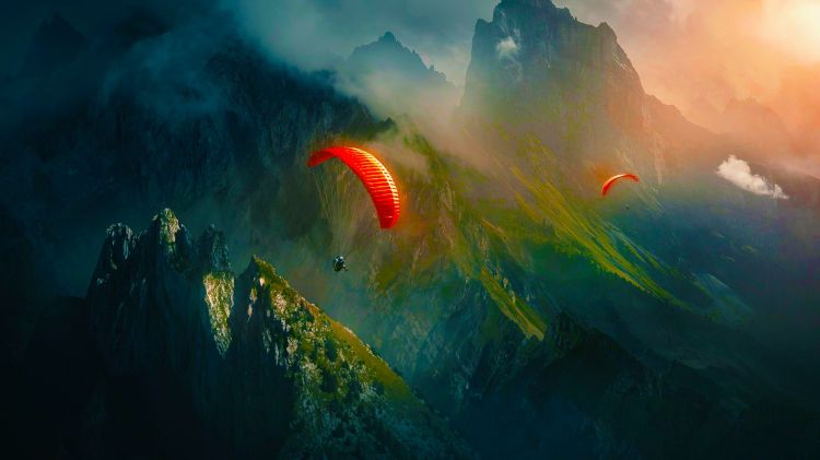 Fonds d'cran Sports - Loisirs Parapente Wallpaper N322636