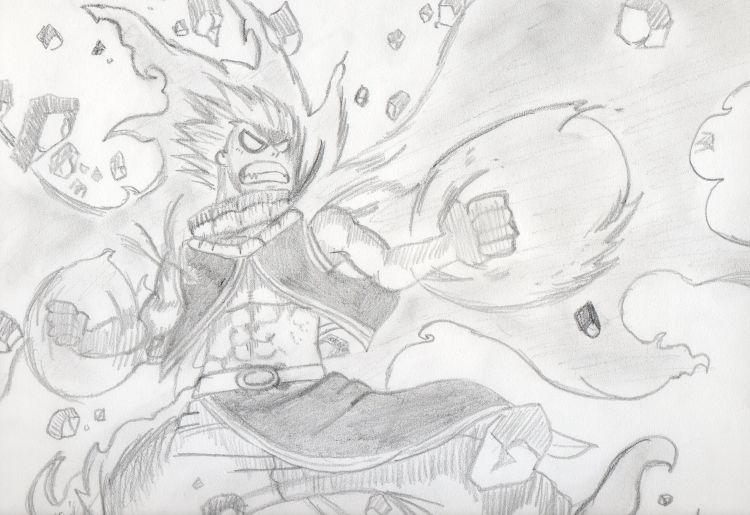 Fonds d'cran Art - Crayon Manga - Fairy Tail Natsu