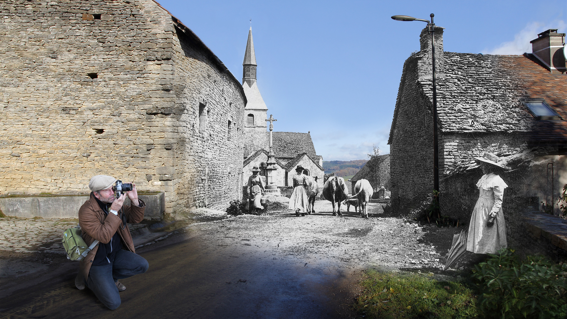 Fonds d'cran Constructions et architecture Villes - Villages Sainte Colombe 