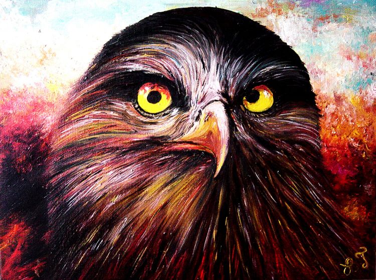 Fonds d'cran Art - Peinture Animaux eagle eyes