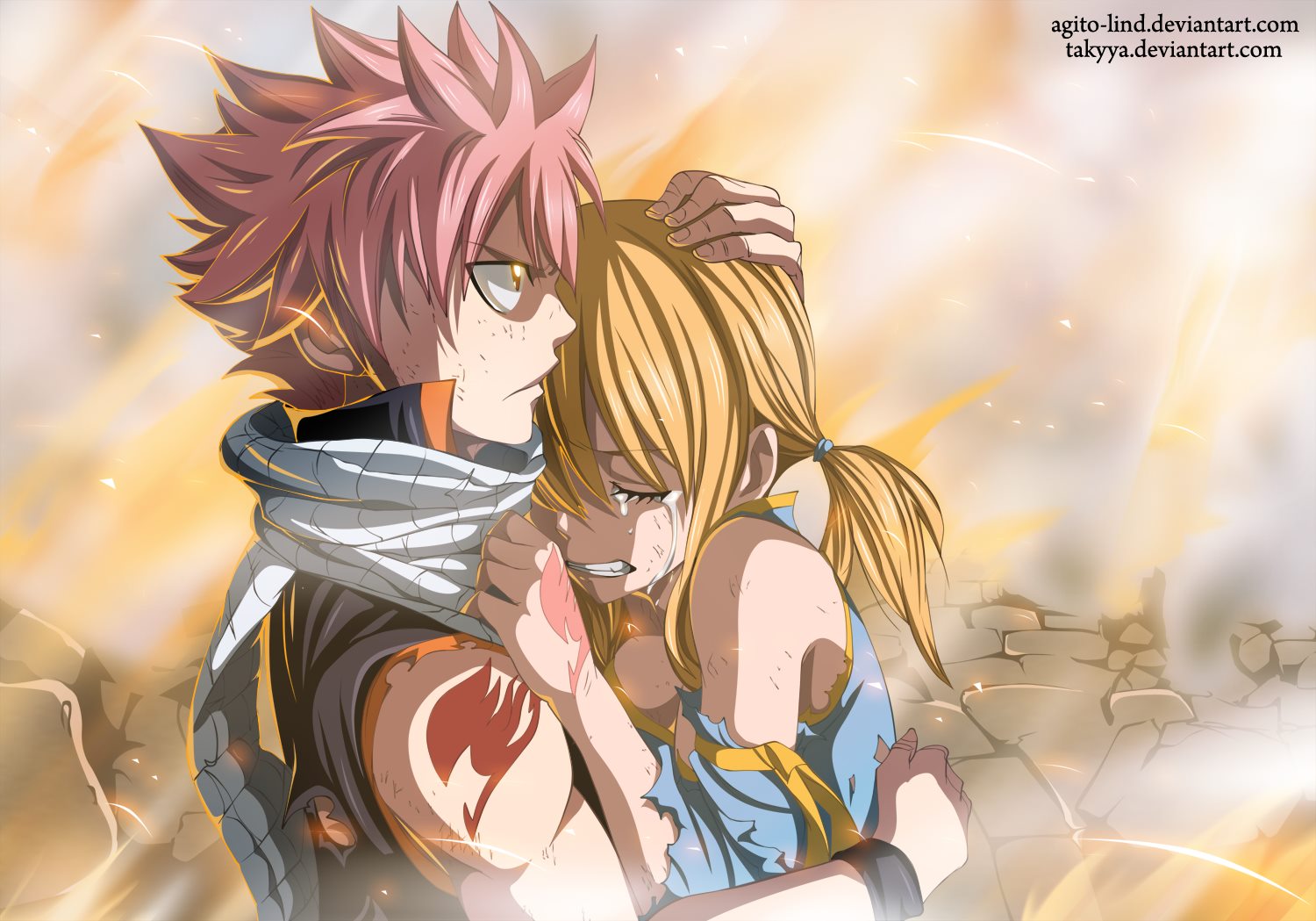 Wallpapers Manga Fairy Tail natsu and lucy