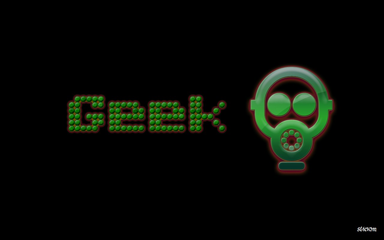 Fonds d'cran Informatique Geek Geek Green