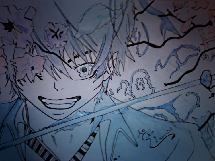 Fonds d'cran Art - Crayon Manga - Ao No Exorcist Rin Okumura de ao no exorcist [ Blue Exorcist ]