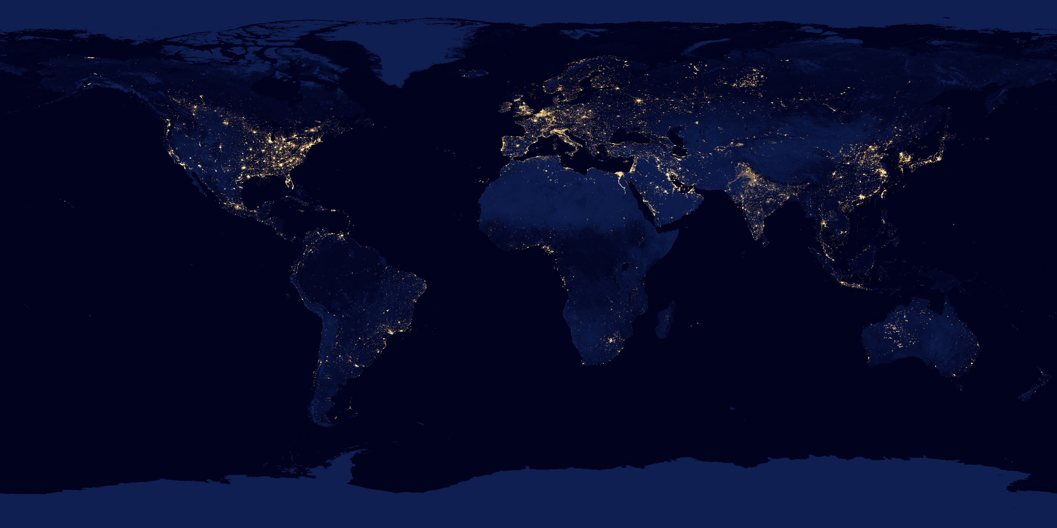 Fonds d'cran Espace Terre Lumières sur Terre