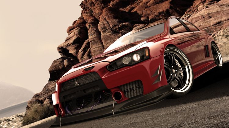 Fonds d'cran Voitures Mitsubishi Lancer Evolution X