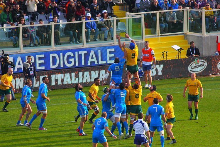 Fonds d'cran Sports - Loisirs Rugby ITALIE - AUSTRALIE