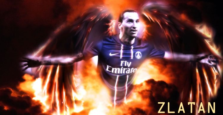 Wallpapers Sports - Leisures PSG Paris Saint Germain Zlatan..ce dieu (du football).