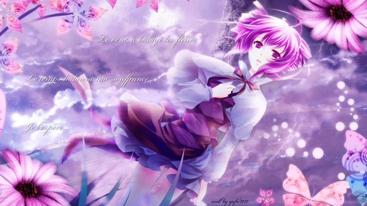 Wallpapers Manga Vocalods La fille aux fleurs