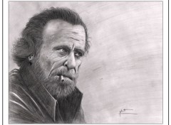  Art - Crayon "Charles Bukowski"