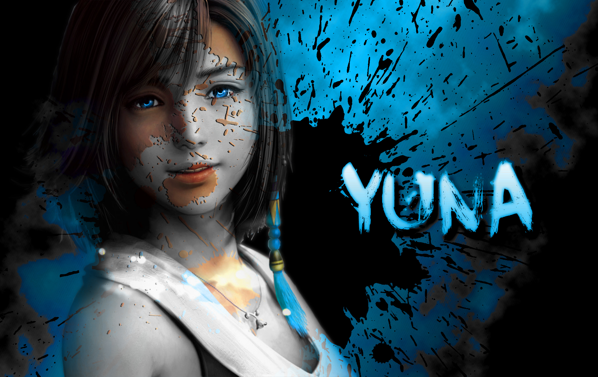 Wallpapers Video Games Final Fantasy X-2 Yuna splash