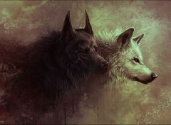  Art - Peinture Loups