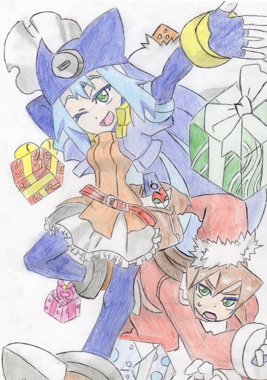 Fonds d'cran Art - Crayon Manga - Divers JOYEUX NOEL !!!!