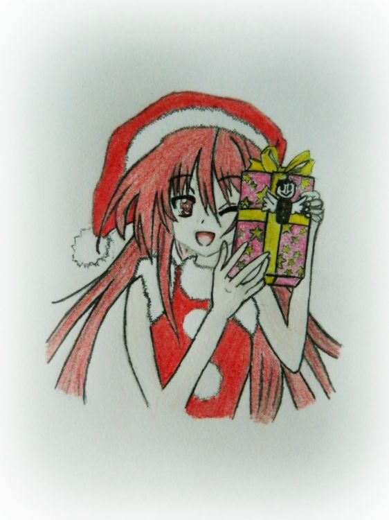 Fonds d'cran Art - Crayon Manga - Shakugan no Shana Joyeux Noël !